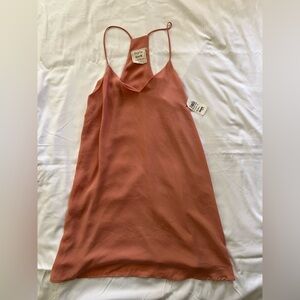 Coral spaghetti strap top